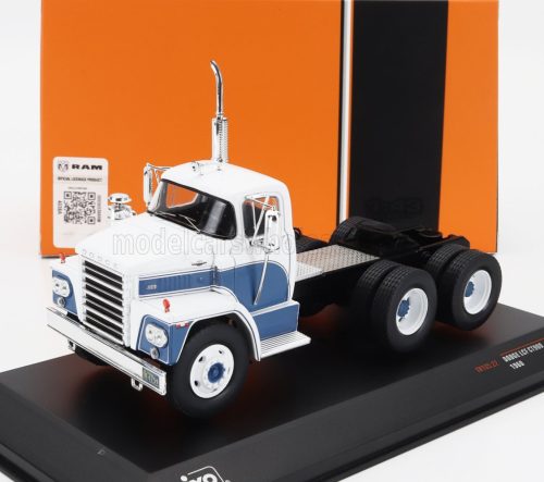 Ixo-Models - DODGE LCF CT9000 TRACTOR TRUCK 3-ASSI 1965 WHITE LIGHT BLUE