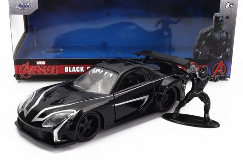 Jada - MAZDA RX-7 WITH BLACK PANTHER FIGURE 1995 BLACK