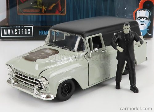 Jada - Chevrolet Suburban With Frankenstein Figure 1957 Grey Black