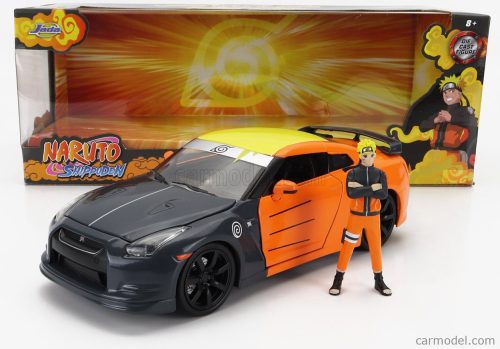 Jada - Nissan Gt-R With Naruto Figure 2009 Grey Orange