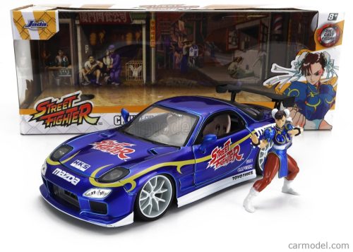 Jada - Mazda Rx-7 With Chun-Li Figure 1993 Blue