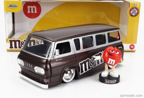 Jada - Ford Usa Econoline Minibus With M&M'S Figure 1965 Brown