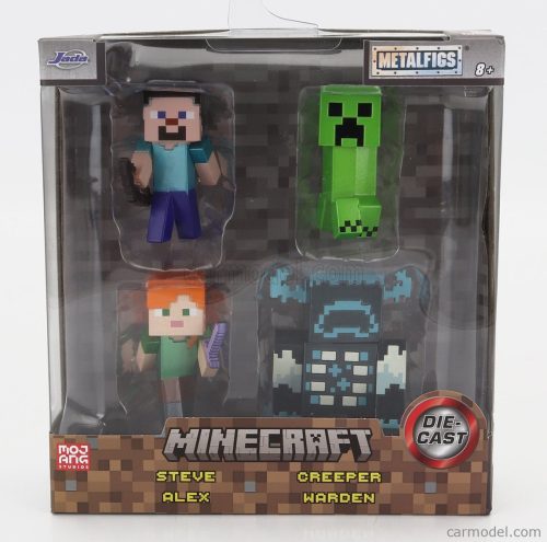 Jada - Figures Set 4X Minecraft Metal Nano Figure Videogame - Cm. 5.0 Various