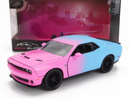 Jada - DODGE CHALLENGER SRT HELLCAT COUPE CUSTOM 2015 PINK LIGHT BLUE