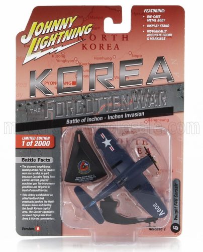 Johnny Lightning - CHANCE VOUGHT CORSAIR F4U1A MILITARY AIRPLANE 1942 BLUE