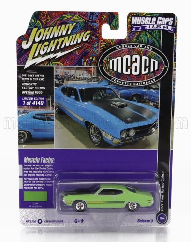 Johnny Lightning - FORD USA TORINO COBRA COUPE 1971 GREEN