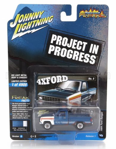 Johnny Lightning - FORD USA RANGER PICK-UP 1984 BLUE WHITE