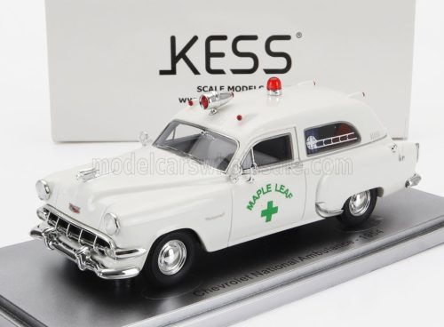 Kess Models - CHEVROLET NATIONAL AMBULANCE MAPLE LEAF 1954 WHITE