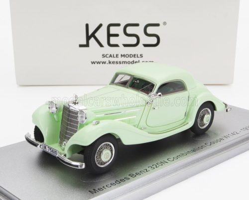 Kess Models - MERCEDES BENZ 320N (W142) COMBINATION COUPE 1938 VERY LIGHT GREEN