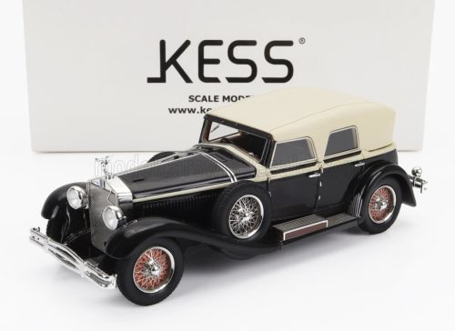 Kess Models - ISOTTA FRASCHINI TIPO 8A SS CASTAGNA ch.1578 CABRIOLET CLOSED 1930 BLACK BEIGE