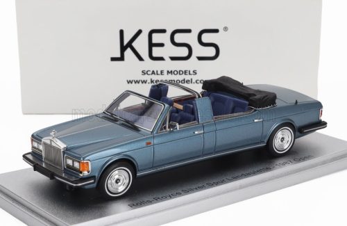 Kess Models - ROLLS ROYCE SILVER SPUR LANDAULETTE SEMICOVERTIBLE OPEN 1987 BLUE MET BLACK