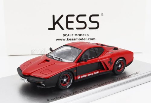 Kess Models - FERRARI ZAGATO FZ93 GENEVE MOTORSHOW 1993 RED BLACK