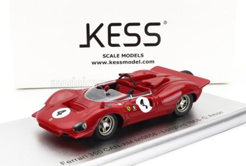 Kess Models - FERRARI 350 P4 SPIDER CAN-AM s/n0858 N 4 TASMAN GP LONGFORD 1968 C.AMON RED