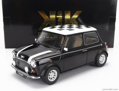 Kk-Scale - Mini Cooper Lhd 1992 With Chequered Flag Black White