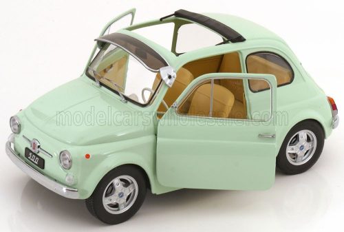 KK-Scale - FIAT 500 F CUSTOM WITH ABARTH RIMS 1968 LIGHT GREEN