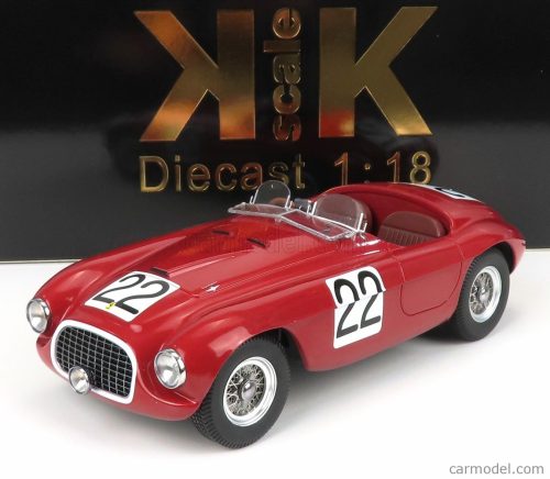 Kk-Scale - Ferrari 166Mm Barchetta 2.0L V12 Spider Team Peter Mitchell-Thomson N 22 Winner 24H Le Mans 1949 L.Chinetti - L.Selsdson Red