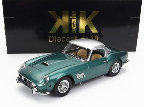 KK-Scale - FERRARI 250GT CALIFORNIA SPIDER WITH HARD-TOP 1960 GREEN MET SILVER