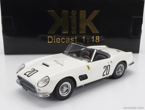 Kk-Scale - Ferrari 250Gt California Swb Team Nart N 20 24H Le Mans 1960 B.Sturgis - J.Schlesser White