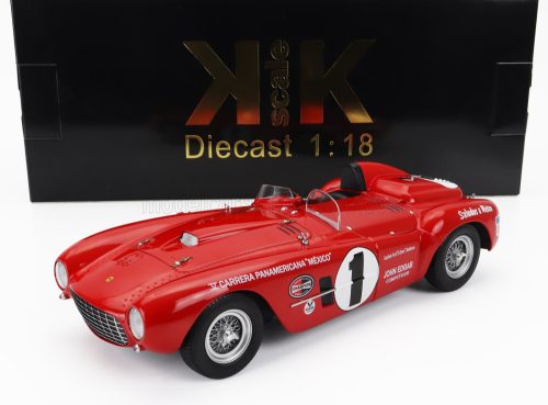 KK-Scale - FERRARI 375 PLUS 5.0L V12 SPIDER N 1 V CARRERA PANAMERICANA 1954 JACK McAFEE - FORD ROBINSON RED