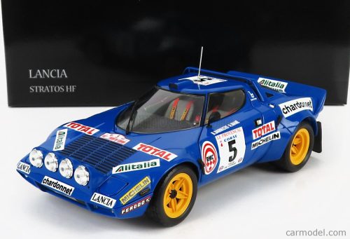 Kyosho - Lancia Stratos Hf (Night Version) N 5 2Nd Rally Tour De Corse 1976 B.Darniche - A.Mahe Blue