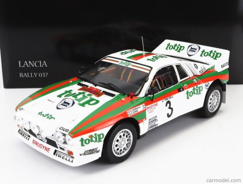 Kyosho - Lancia 037 Totip N 3 Rally Isola D'Elba 1985 D.Cerrato - G.Cerri White Red Green