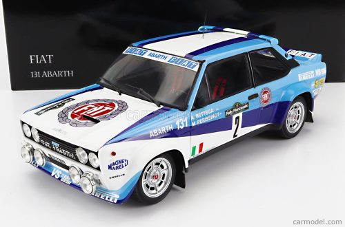 Kyosho - Fiat 131 Abarth N 2 Winner Rally Piancavallo 1981 A.Bettega - M.Perissinot White Blue