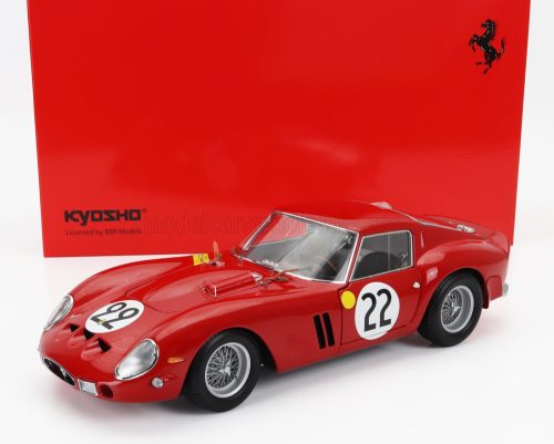 Kyosho - FERRARI 250 GTO 3.0L V12 TEAM EQUIPE NATIONALE BELGE N 22 3rd 24h LE MANS 1962 L.DERNIER - ''BEURLYS'' J.BLATON RED