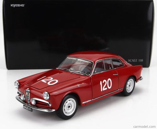 Kyosho - Alfa Romeo Giulietta Sv Sprint Veloce N 120 Mille Miglia 1956 G.Becucci - P.Cazzato Red