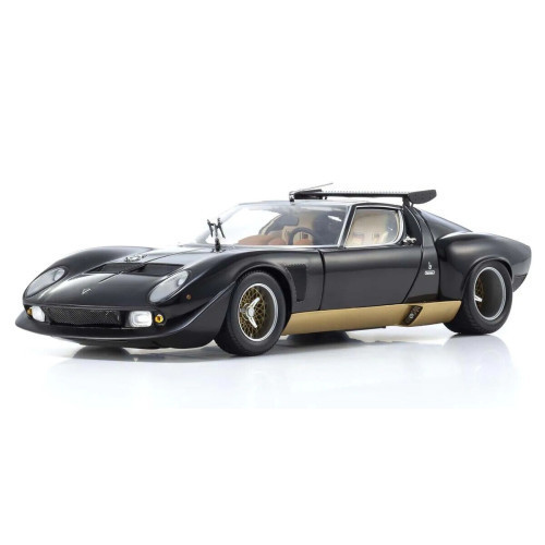 Kyosho - 1:18 Lamborghini Miura Svr 1974 - Black/Gold (08319Bkg)