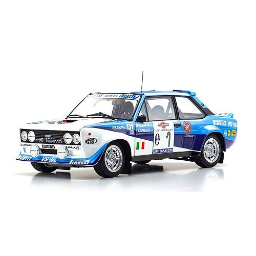 Kyosho - 1:18 Fiat 131 Abarth - 1981 - Alen/Kivimaki - Rally Costa Smeralda #1 (08376D)