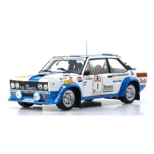 Kyosho - 1:18 Fiat 131 Abarth - 1980 - Alen/Kivimaki - Winner 1000 Lakes #1 (08376H)