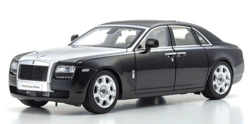 Kyosho - 1:18 ROLLS ROYCE GHOST - BLACK/SILVER 2009 (08802BKS2) - KYOSHO