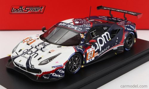 Looksmart - Ferrari 488 Gte Evo 3.9L Turbo V8 Team Af Corse N 61 24H Le Mans 2022 L.Prette - C.Grunewald - V.Abril White Blue