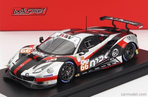 Looksmart - Ferrari 488 Gte Evo 3.9L Turbo V8 Team Jmw Motortsport N 66 24H Le Mans 2022 R.Van Der Zande - M.Kvamme - J.Hart Silver Black Red