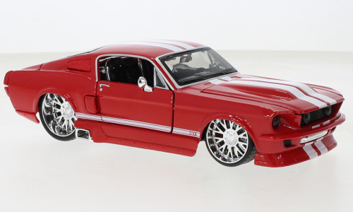 Maisto - Maisto, Ford Mustang GT, rot/weiss, 1967, 1:24