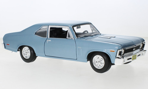 Maisto - Maisto, Chevrolet Nova SS Coupe, hellblau, 1970, 1:18