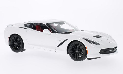 Maisto - Maisto, Chevrolet Corvette Stingray Z51 (C7), weiss, 2014, 1:18