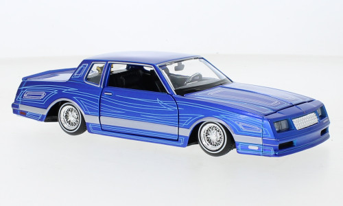 Maisto - Maisto, Chevrolet Monte Carlo Lowrider, blau/Dekor, 1986, 1:24