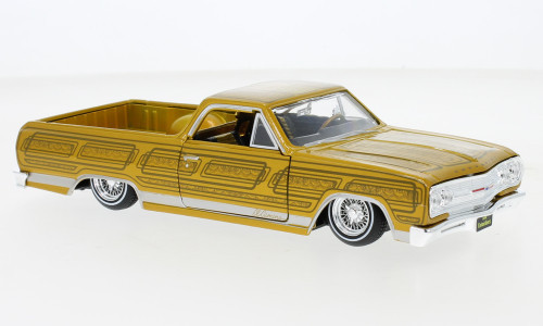 Maisto - Maisto, Chevrolet El Camino Lowrider, gold/Dekor, 1965, 1:24