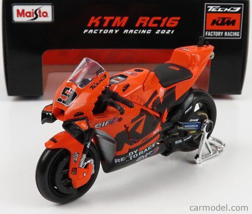 Maisto - Ktm Rc16 Tech3 Ktm Factory Racing Team N 9 Motogp 2021 Danilo Petrucci Orange Black