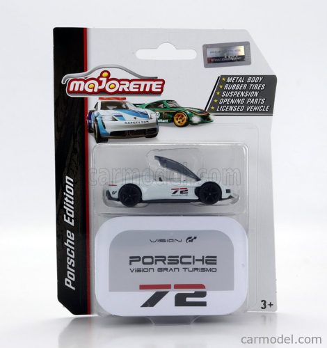 Majorette - Porsche Vision N 72 Gran Turismo Spyder 1300Cv Electric Hyper Car 2022 White