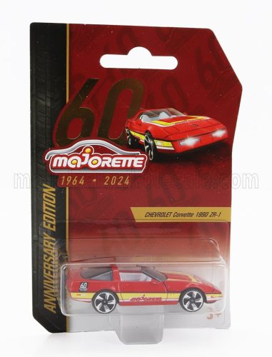 Majorette - CHEVROLET CORVETTE ZR-1 SPIDER 1990 RED YELLOW