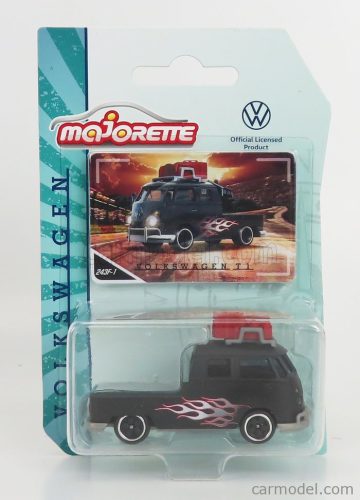 Majorette - Volkswagen T1 Double Cabine Pick-Up 1962 Matt Black