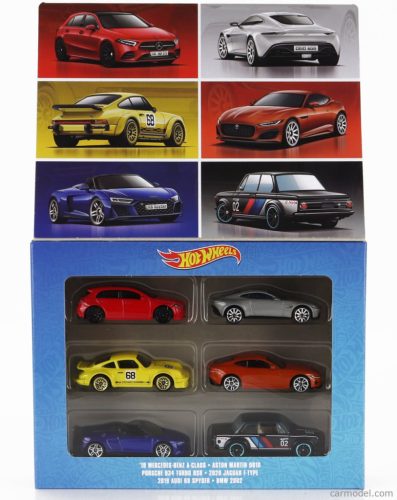 Mattel Hot Wheels - Bmw Set Assortment 6 Pieces European Cars Various