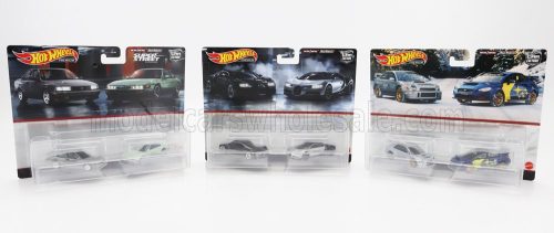 Mattel Hot Wheels - NISSAN SET 6X SENTRA SE-R 1991 + SILVIA (S13) 1988 - SUBARU IMPREZA WRX BASE RALLY 2016 + IMPREZA WRX 2002 - BUGATTI VEYRON 2009 + BUGATTI CHIRON 2016 VARIOUS