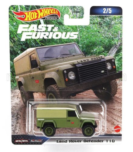 Mattel Hot Wheels - LAND ROVER DEFENDER 110 1999 - FAST & FURIOUS MILITARY GREEN