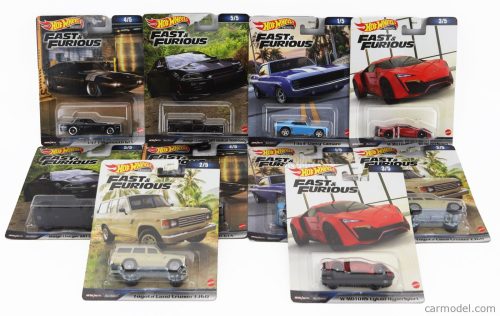 Mattel Hot Wheels - Chevrolet Set Assortment 10 Pieces Fast & Furious Various