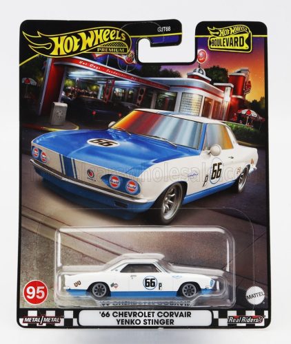 Mattel Hot Wheels - CHEVROLET CORVAIR YENKO STINGER N 66 RACING 1966 WHITE BLUE