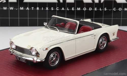 Matrix Scale Models - Triumph Tr5 Cabriolet Open 1967 White