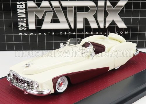 Matrix Scale Models - MERCURY TEMPLETON SATURN BOB HOPE SPECIAL 1948 WHITE RED